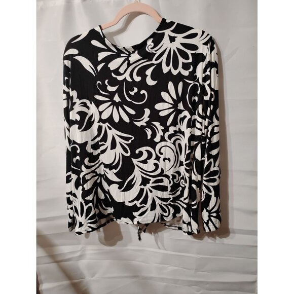 Belle by Kim Gravel open front cropped cardigan 2XP Rayon Viscose SS-65 - Picture 7 of 8